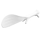 uxcell Plastic Squirrel Design Non-stick Rice Spoon Scoop 21cm Length White