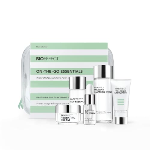Bioeffect On-The-Go EGF Skincare Set | Anti Aging, Travel Size, 5 Piece