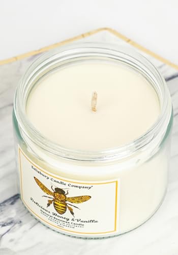 Luxury White Beeswax Candle with Honey & Vanilla, Comforting Aromatherapy Blend for Relaxation and Warmth, Hand Poured Scented Candle, Natural Wax, Long Burning, Sweet Scent, in Gift Box - Image 5