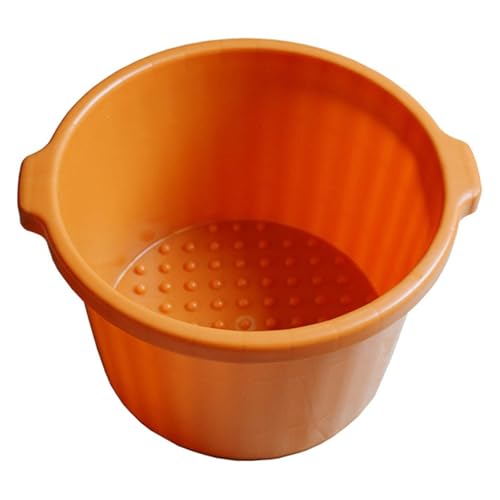 Tina para baño de pies de plástico naranja