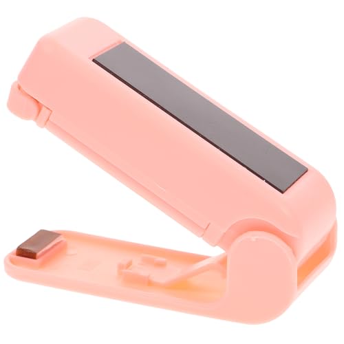 PRETYZOOM Portable Mini Bag Sealer Hand Held Heat Sealing Machine for Food Storage Quick Easy Use Lightweight Design Battery Operated Pink No Battery Included