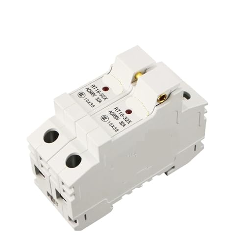 Fusible électrique RT18-32X 2P haute tension AC 500V support 10x38MM