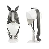 セントライト コスプレウィッグ ウマ娘 かつら 耳+ウィッグ+しっぽ 三点セット 耐熱カツラ ネット付き コスプレ用 変装仮装 cosplay wig 日常 ハロウィン クリスマス 学園祭 パーティー コスチューム小物