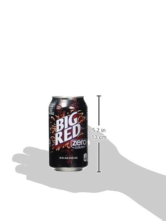 Big Red | Zero | Fridge Pack Cans | Zero Calories | 12 fl. oz (12 Count)