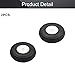 Fielect 3 inch RC Model Airplane Super Light Sponge Tire Tail Wheel Tire and Wheel Sets for RC Car Airplane PU Sponge Tire with Plastic Hub 2 Pcs