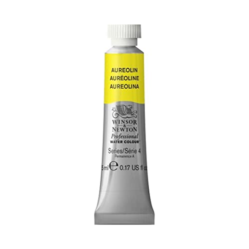 Winsor & Newton Professional Watercolor, 5ml (0.17-oz) Tube, Aureolin