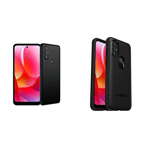 Motorola Moto G Power | 2022 | 3-Day Battery | Unlocked | Made For Us 4/64Gb | 50 Mp Camera | Dark Grove & Otterbox Commuter Series Lite Case For Moto G Power (2022) - Black #TOP24