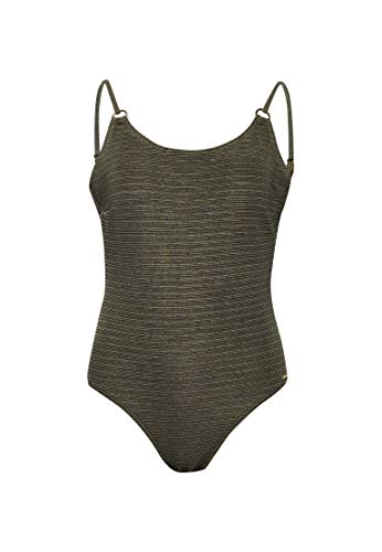 Superdry Damen Alchemy Circle Badeanzug Capulet-Olivgrün 40