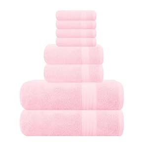 GLAMBURG Ultra Soft 8-Piece Towel S...