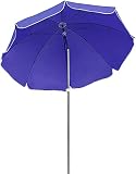 Parasol de jardin parapluie extérieur inclinable protection solaire et protection UV for les espaces extérieurs tels que terrasse plage jardin marché rond 200 cm 240 cm 280 cm ( Color : E , Size : 2.4