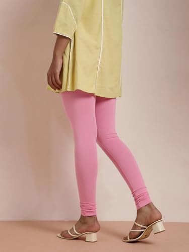 Image of TWIN BIRDS Tailored Cut and Classic Fit Super Stretchable Elastane Fabric Churidar Leggings for Women