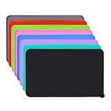 Joytale Silicona Alfombrilla para Comedero de Mascota, Tapete para Comer Perros y Gatos, Antideslizante,Impermeable,47×30cm, Negro