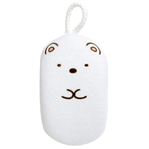 すみっコぐらし しろくま ボディスポンジ 1点 キャラクター ふわふわ タオル バススポンジ スポンジ