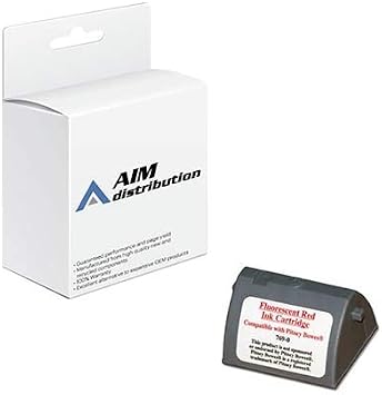 AIM Compatible Replacement for USPS USPE700 Red Postage Meter Inkjet - Replacement to Pitney Bowes 769-0