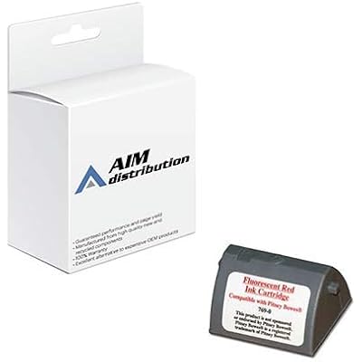 AIM Compatible Replacement for USPS USPE700 Red Postage Meter Inkjet - Replacement to Pitney Bowes 769-0