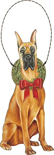 Primitive-by-Kathy-Christmas-Great-Dane-Hanging-Ornament Primitive by Kathy Christmas Great Dane Hanging Ornament