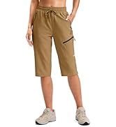 Viodia Women's 15" Hiking Shorts Long Bermuda Cargo Capris Knee Length Lightweight Shorts Quick D...