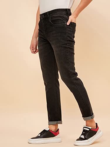 Image of HIGH STAR Men's Mid Rise Straight Stretchable Jeans