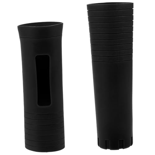 JEWEDECO 2piezas Funda Trasera Antideslizante De Silicona para Micrófono Inalámbrico De Mano Antivibración y Reemplazo De Funda Mango del Micrófono Ktv