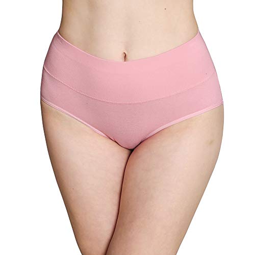 Image of INNERSY Womens Underwear Cotton Briefs Postpartum High Waisted Panties 5 Pack