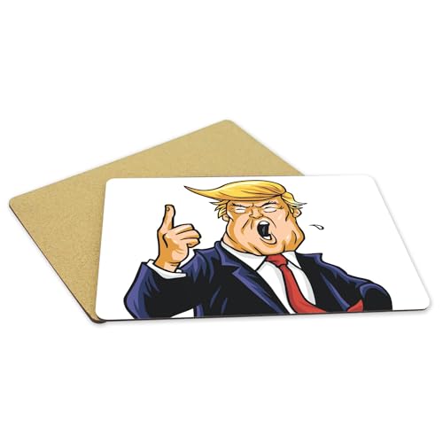 Sets de table Donald Trump grand format napperons souples en liège de qualité - 5