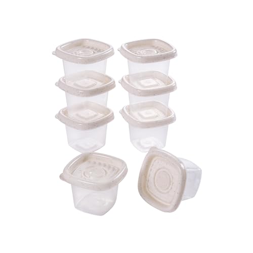 Conjunto de Potes Quadrados 70 ml Pop 8 Unidades, Plasútil