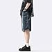 Streetwear Baggy Jorts Y2K Hip Hop Denim Shorts Unisex Summer Vintage Fashion Grunge Jean Shorts,XL,Blue
