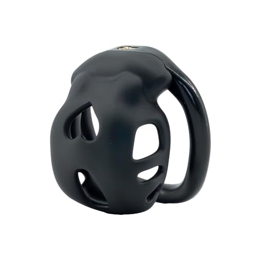 Luoyoupin愛の空洞通気性処女ロック男性用軽量下着拘束装置女装下着拘束jj隠し (ブラック, S)