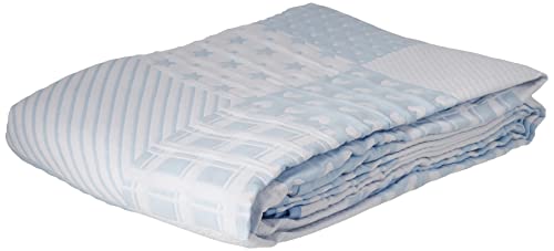 VIALMAN Colcha Bouti Ligera Sofia 21 para Cama Individual de 90 cm | Colcha Cama 90 | Tamaño Colcha 180 x 270 cm, Color Azul