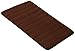 KUKYWY Tappeto da Bagno Doccia Vasca Antiscivolo Lavabile Tappetino Assorbente Decorazioni Camera da Letto Salotto Cucina Zerbino Ingresso Casa Moderno Pelo Corto Marrone Scuro (caffè, 40 x 60 cm)