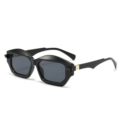 Lunettes de soleil irrégulières pour femme et homme | Nuances bicolores rétro UV400