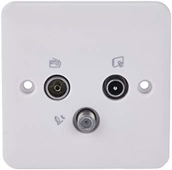Schneider Electric Lisse White Moulded - Shaver Socket, Dual Voltage, 115/230V, GGBL7090S, White