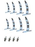 Origen nacional. Pack 8 Flejes Persiana Enrollable con Recubrimiento Protector de Lama y 4 Topes (Diferentes Packs)