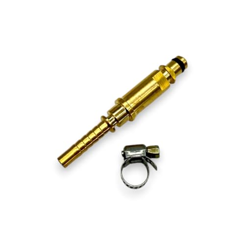 Kit de reparación de manguera de alta presión compatible con Kärcher K2 – K7 – Conector Quick-Connect de latón con abrazadera – para reequipar y reparar mangueras HD V2