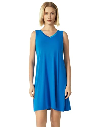 Image of GYS Cooling Bamboo Viscose Sleeveless Nightgowns for Women