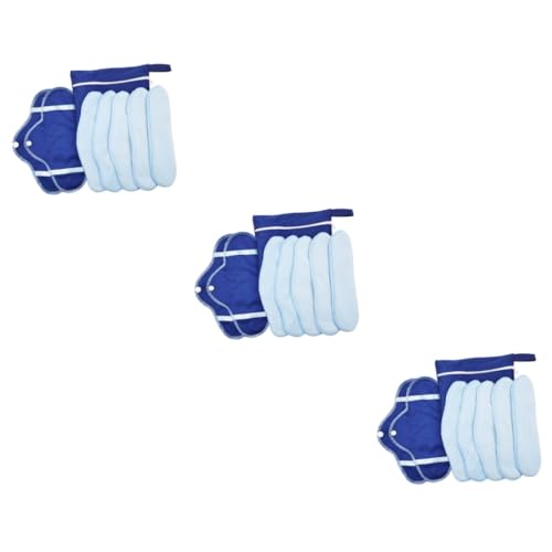 FRCOLOR Uds Esterilla Sanitaria Reutilizable Almohadilla Menstrual De Tela Servilleta Sanitaria De Algodón Panty Menstrual Almohadillas Menstruales Reutilizables Higiene Paño