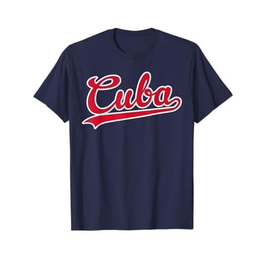 Cuba Flag Baseball Cursive Script Retro Apparel - Bandera de Cuba, Guión de Béisbol, Retro, Vintage, Patriótico Camiseta Unisex - Azul - Talla S