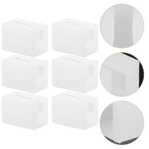Yardwe Protectores de Esquinas para Muebles de Silicona, Anticolisión, 6 Piezas Transparentes L y F para Seguridad Infantil, Protección de Bordes en Cajones y Escritorios, Uso Doméstico
