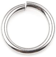 HDSuppliesHDSupplies 100 Pieces - 304 Stainless Steel Jump Rings - 14mm - 13 Gauge (1.8mm Thickness)