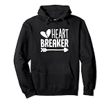 Heart Breaker Divertido Día de San Valentín Amor Corazón Sudadera con Capucha