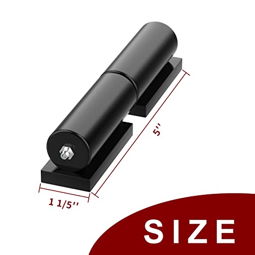 Gate Hinges Barrel Style Heavy Duty Steel 1 Pair, 5 Inches Trailer Metal Gate Hinge Fit Door Swing Trailer Ramp- 450 Lbs Load Capacity-Weld On Install #TOP4