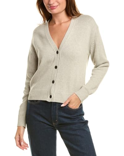 Theory Women's Long-Sleeve Cardigan, Light Heather Grey at Amazon