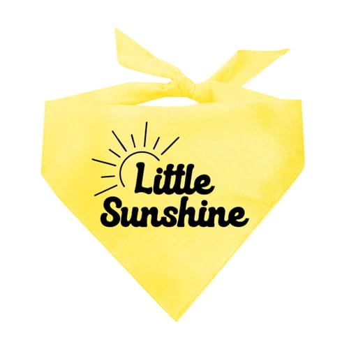 Little Sunshine Dog Bandana 100% Cotton Yellow