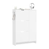 SoBuy Zapatero Estrecho 24 cm Diseño Nórdico para Entrada
