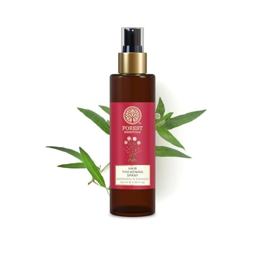 Forest Essentials Hair Thickening Spray Bhringraj & Shikakai | Non-greasy Natural Scalp Spray for All Hair Types | Promotes Hair Growth | Controls Hair Fall & Hair Breakage|For Men & Women | 130 ml