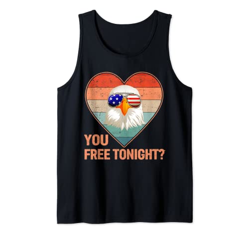 Bald Eagle Femme Homme Vintage 4th Of July You Free Tonight Débardeur