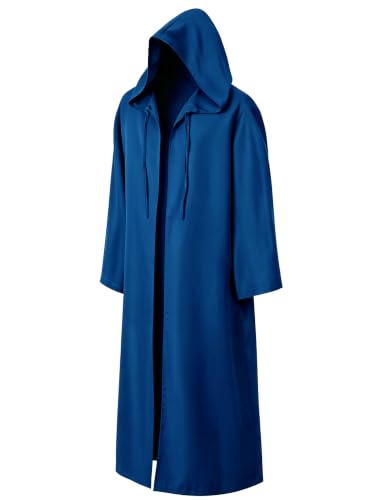 Image of GOLDSTITCH Men Hooded Robe Cloak Knight Fancy Cool Cosplay Costume