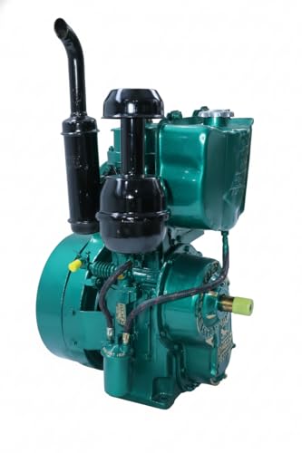 Image of SUPER BHARAT 10HP Single Cylinder High Speed Air Cooled 7.35 kW)1500 RPM 2 Cylinder Bore X Stroke 80X110mm Cubic Cap. 553 /cyl. fuel consumption at full load 251g