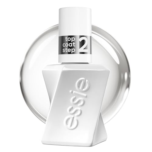 Gel by Essie langanhaltender Nagellack Top Coat mit glänzendem Finish, Maniküre ohne UV-Licht, Professioneller Überlack mit Salon Effekt, Gel by essie, Farbe: Nr. 00, Transparent, 1 x 13,5 ml
