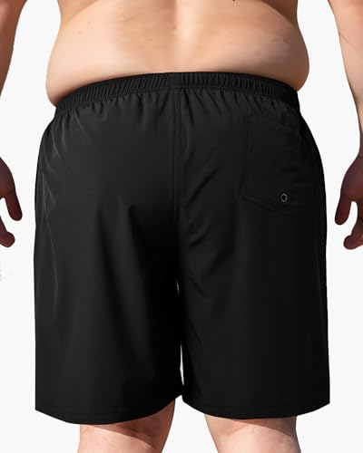 Arcweg Big and Tall Mens Swim Trunks with Mesh Lining Plus Size Swim Shorts Beach Swimsuit Men’s Swim Suits(2XL-6XL)3